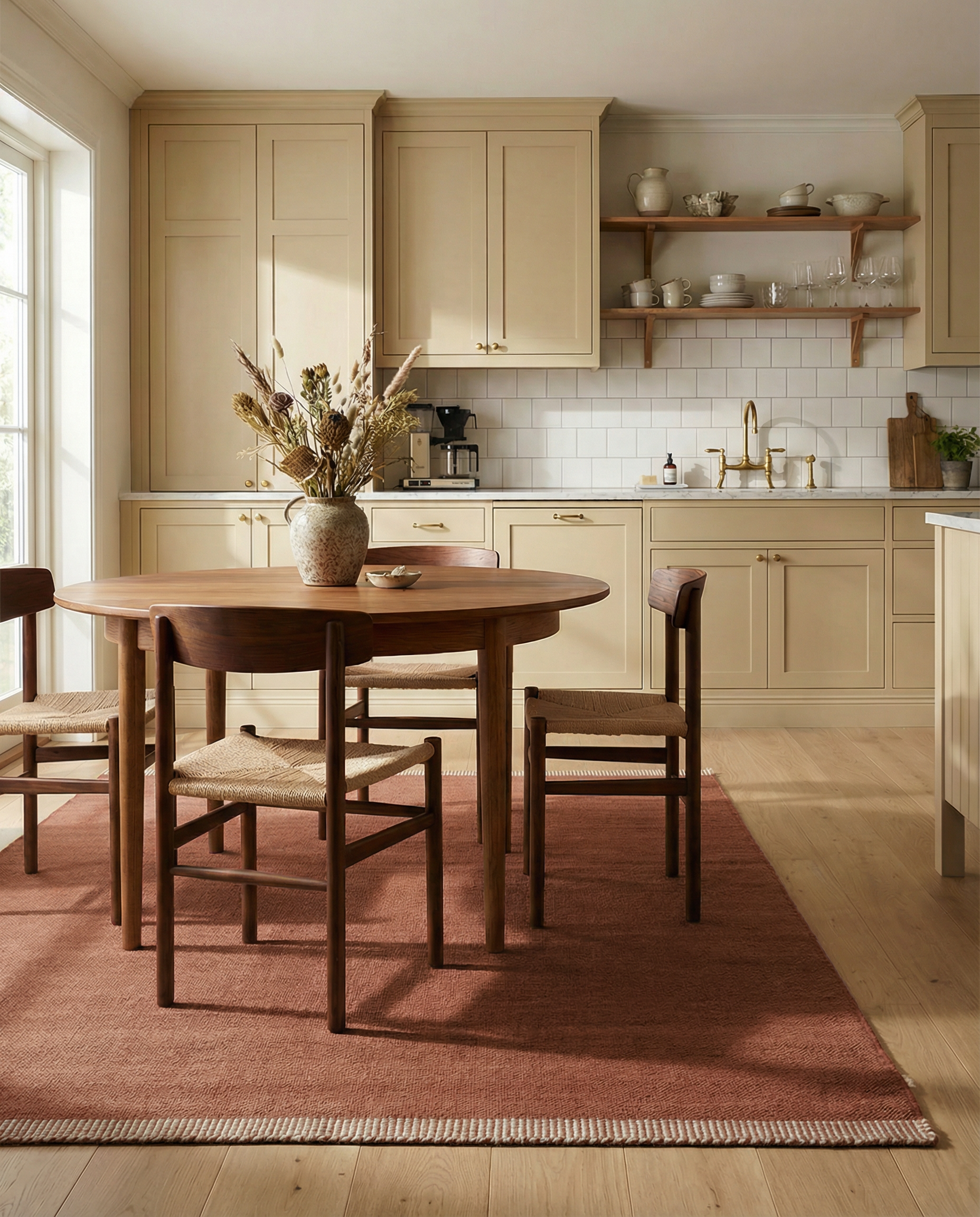 PURE WOOL RUG, TERRACOTTA, MANY SIZE