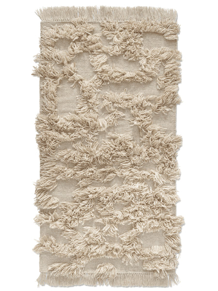 Rio Wool Rug Runner, Beige,  80 x 150 cm