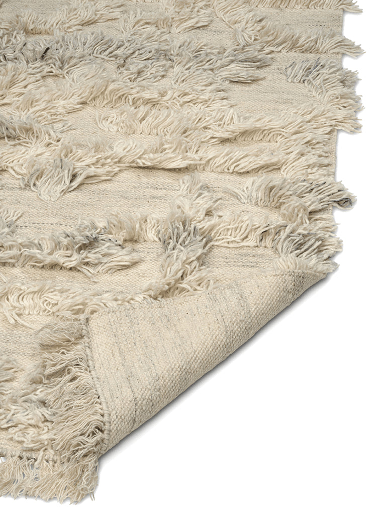Rio Wool Rug Runner, Ivory/Melange,  80 x 150 cm