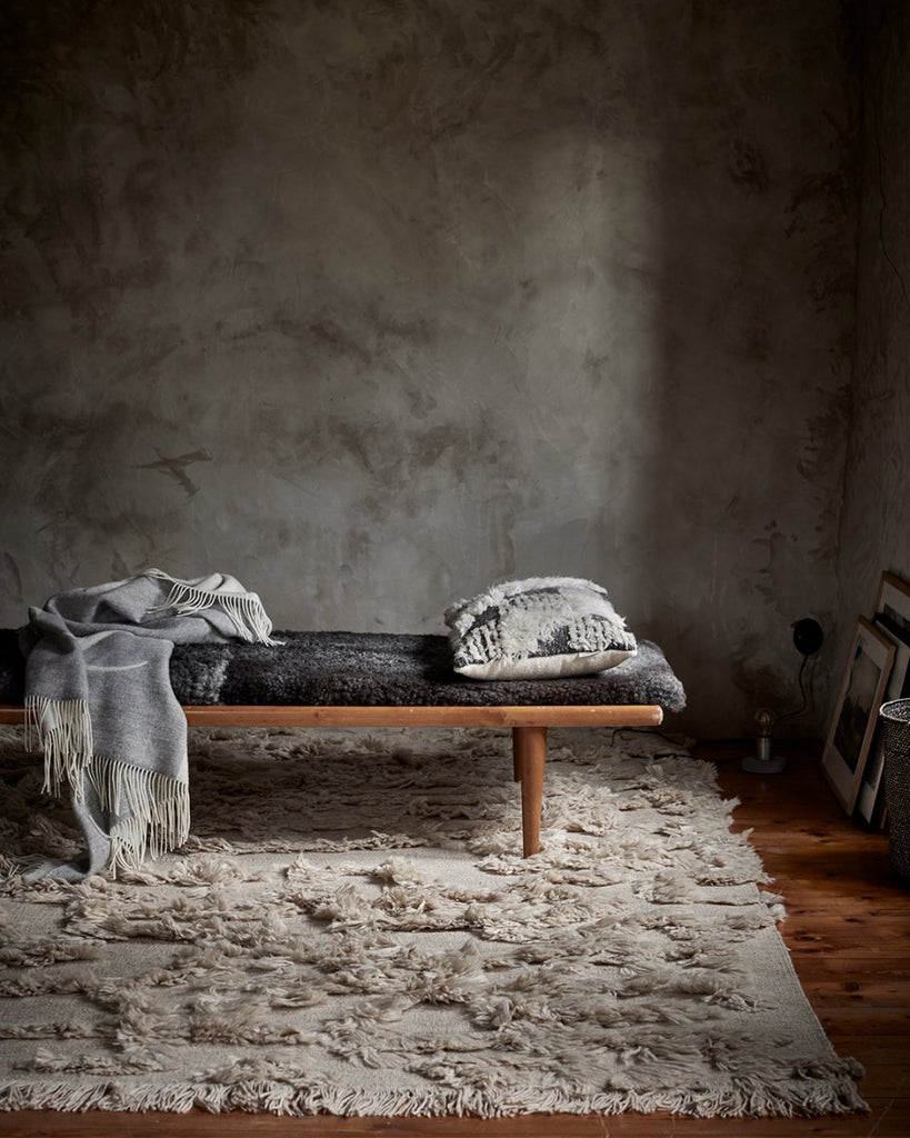 Rio Wool Rug, Beige,  250 x 350 cm