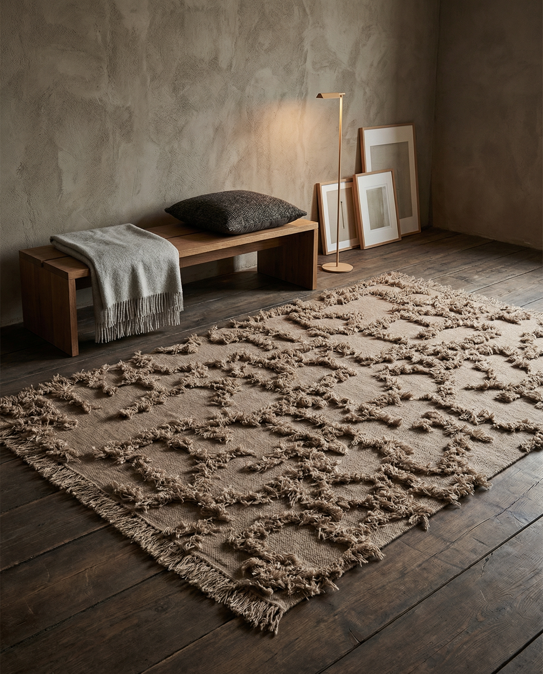 RIO WOOL RUG, CAPPUCCINO, MANY SIZE