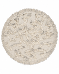 RIO ROUND WOOL RUG, IVORY Ø 220 CM