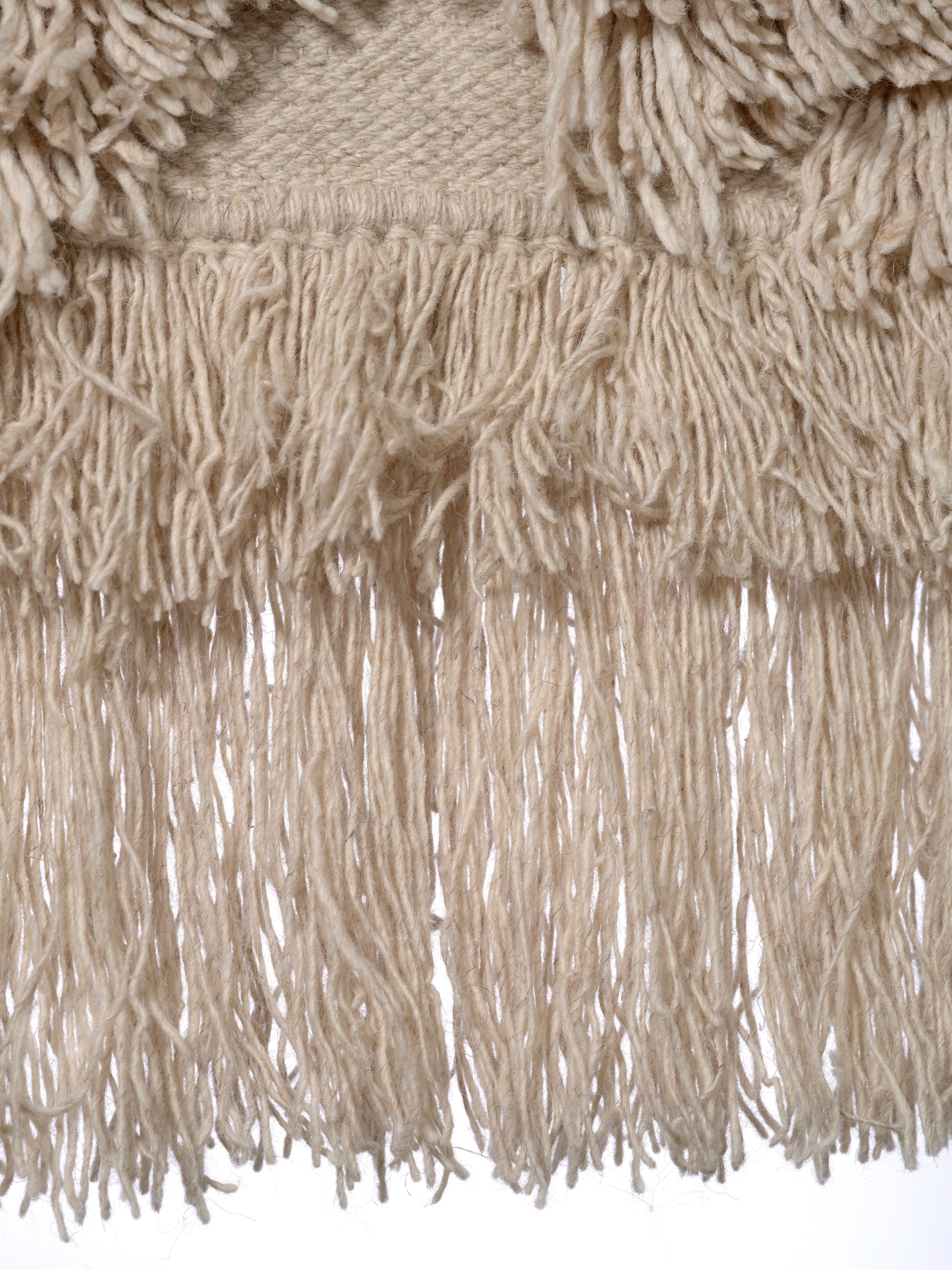 RIO Wall Hanger, Wool, Beige, 100 x 100