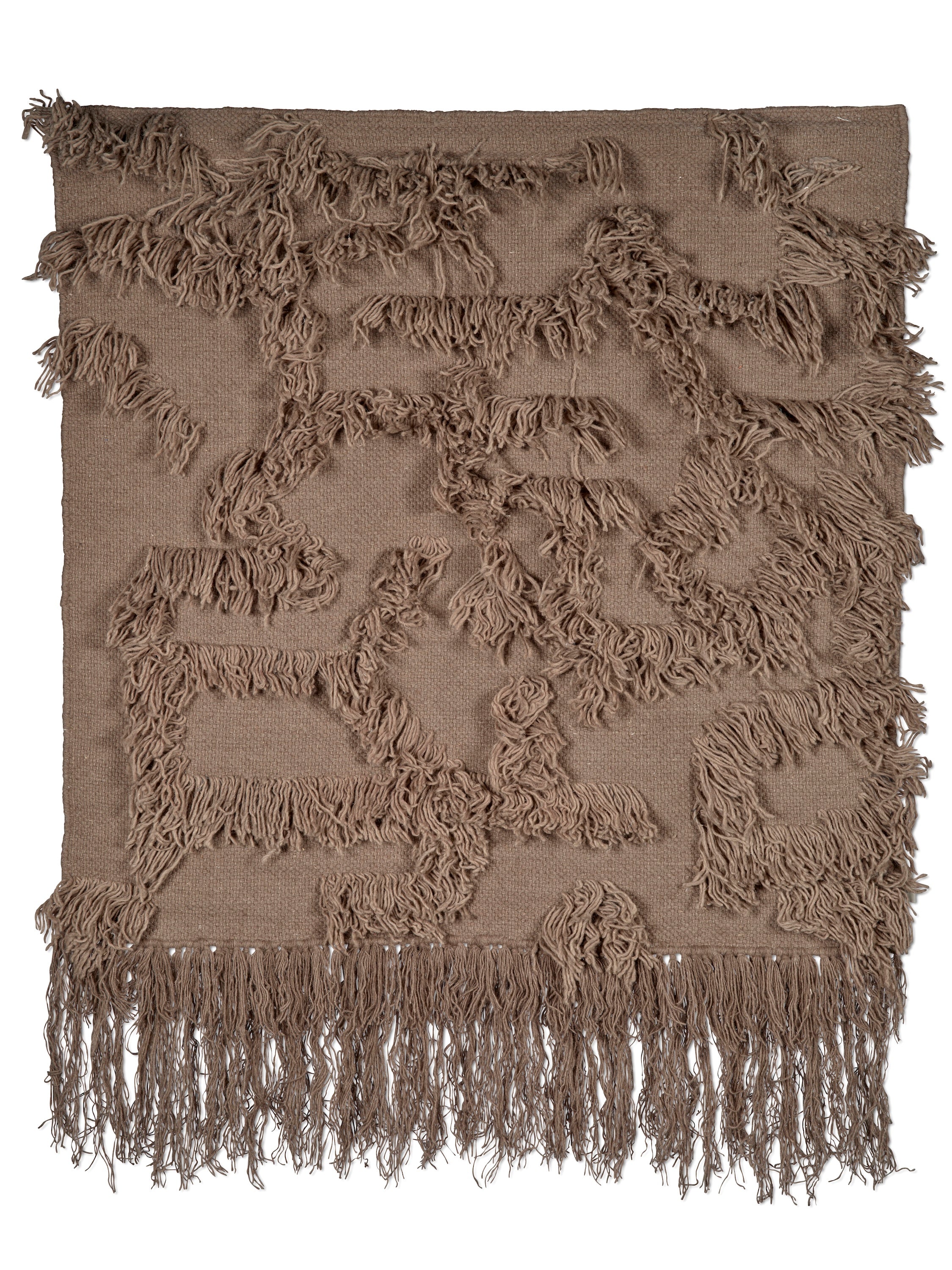 RIO Wall Hanger, Wool, Cappuccino, 100 x 100