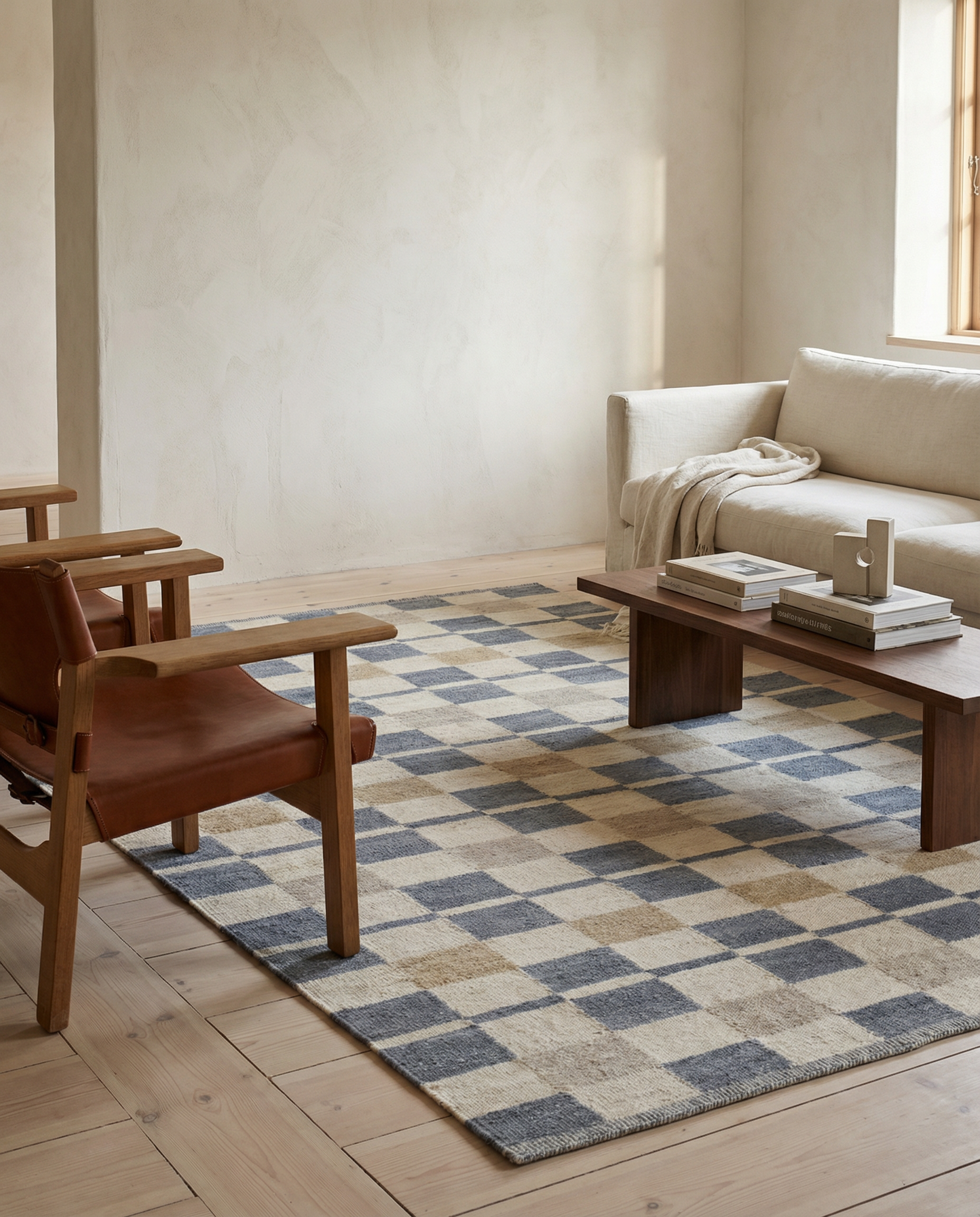 RUTVIK WOOL RUG, INDIGO, MANY SIZE