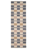 RUTVIK RUNNER, WOOL, INDIGO,  80 x 250