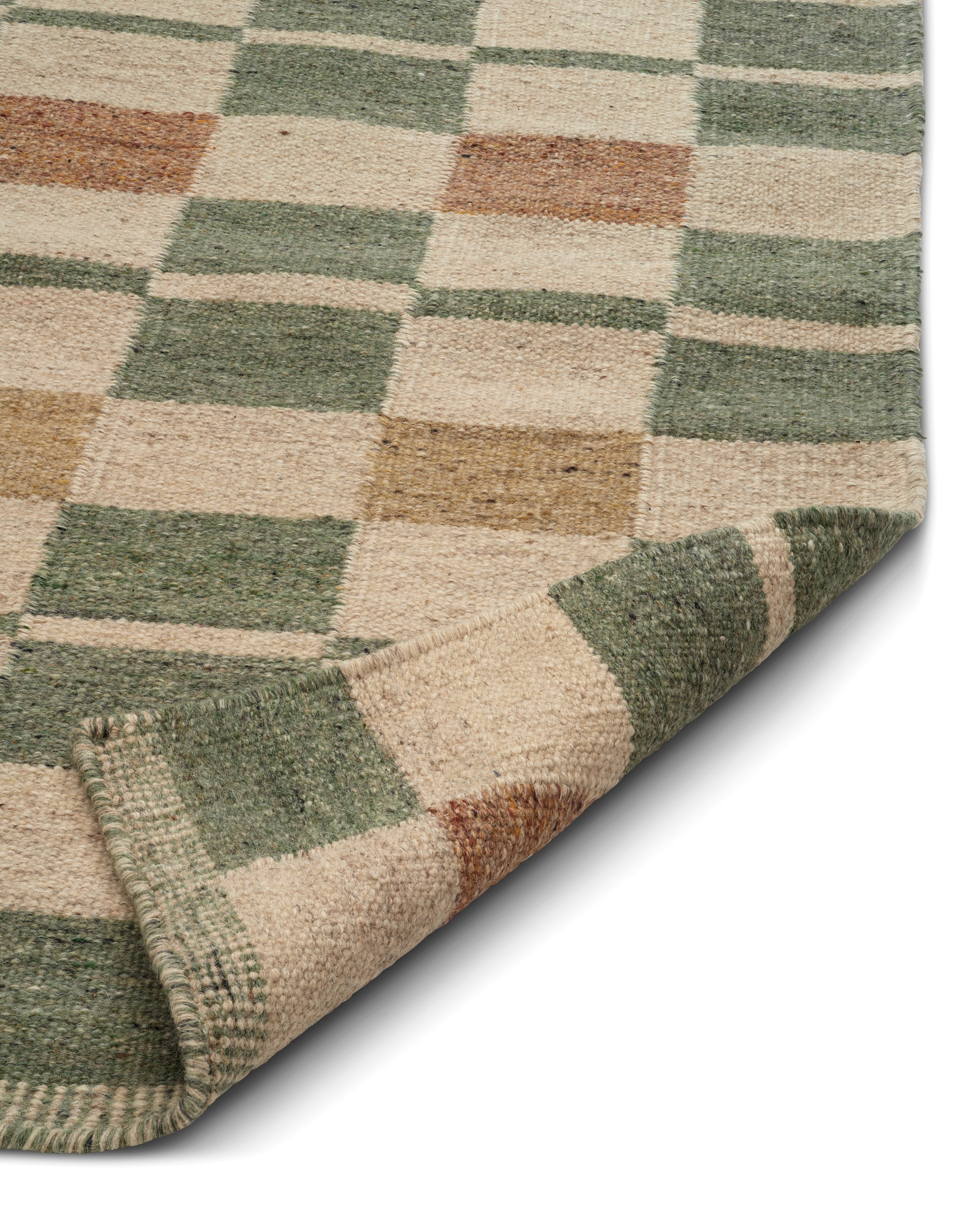 RUTVIK RUNNER, WOOL, OLIVE,  80 x 250