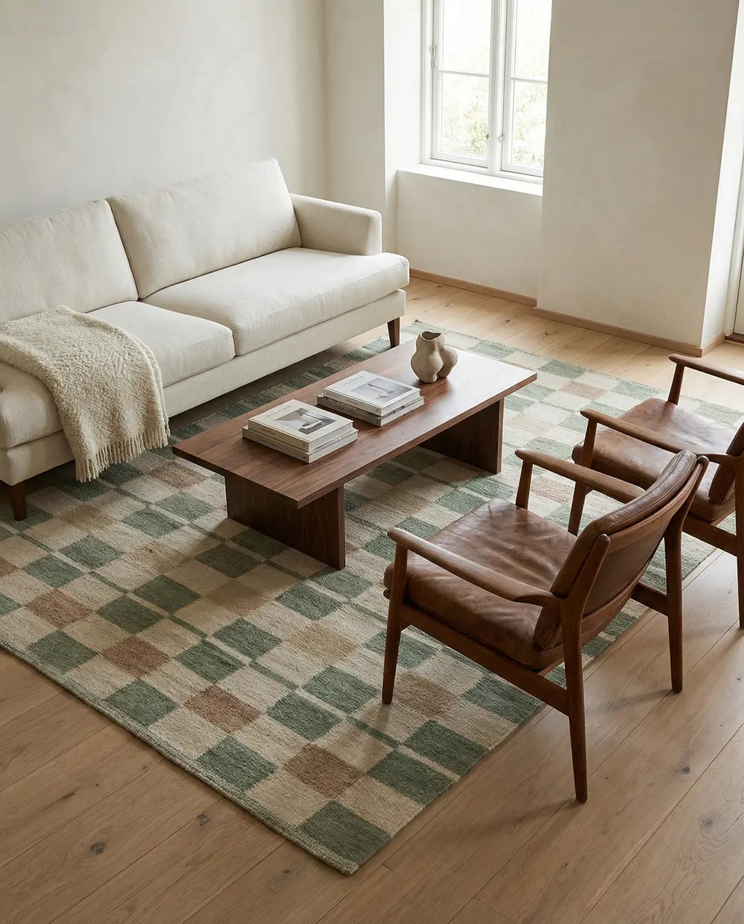 RUTVIK WOOL RUG, OLIVE, MANY SIZE