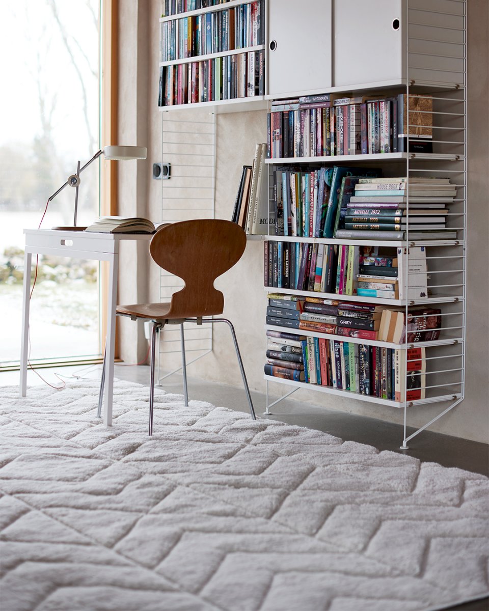 Soho Wool Rug, Ivory, MANY SIZE