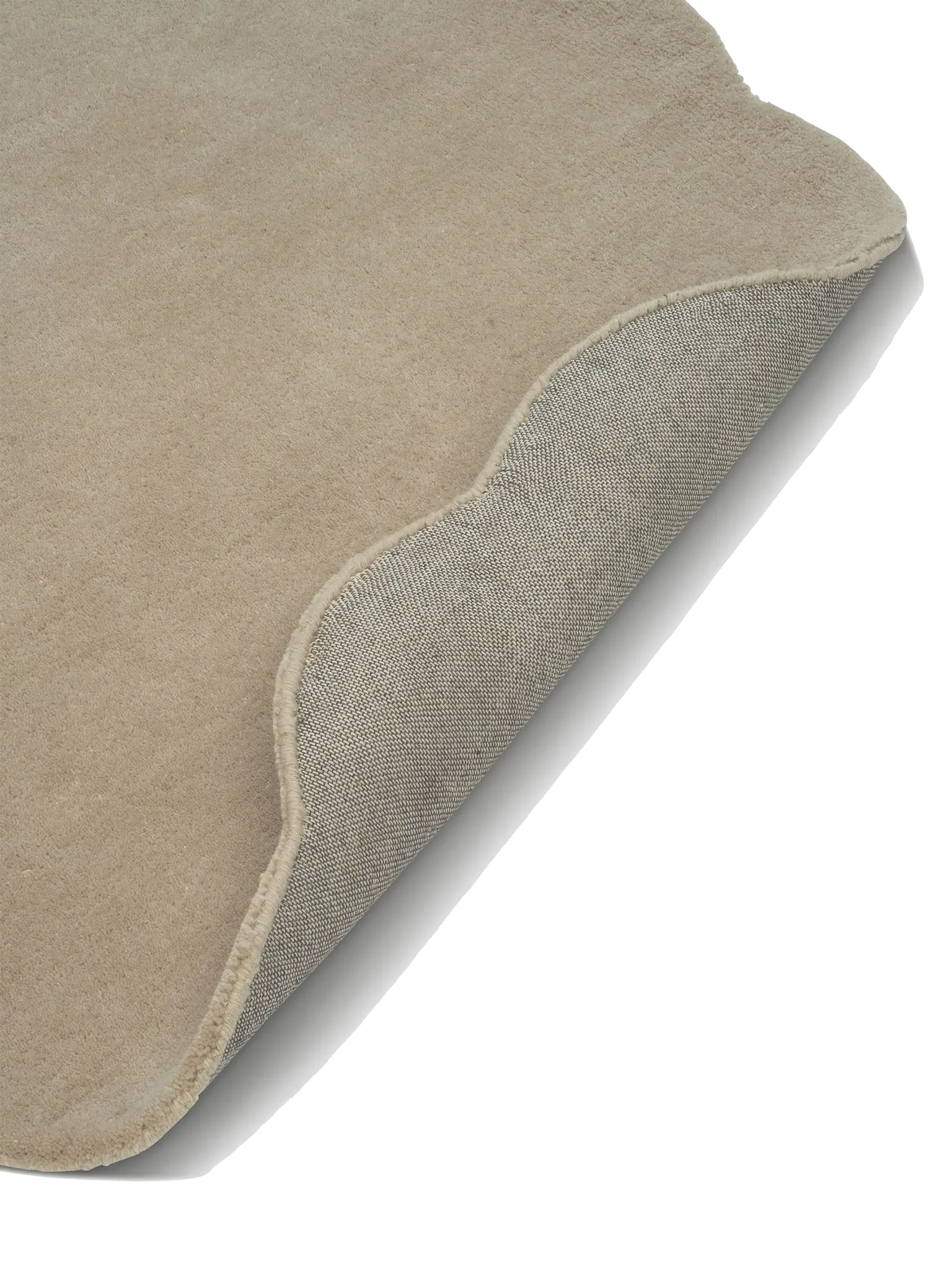 Shell Wool Rug, Sand,  Ø 120 cm