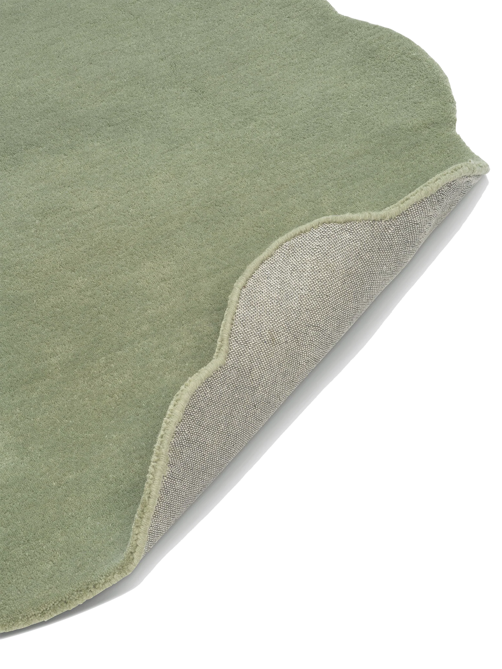 Shell Wool Rug, Green,  Ø 120 cm