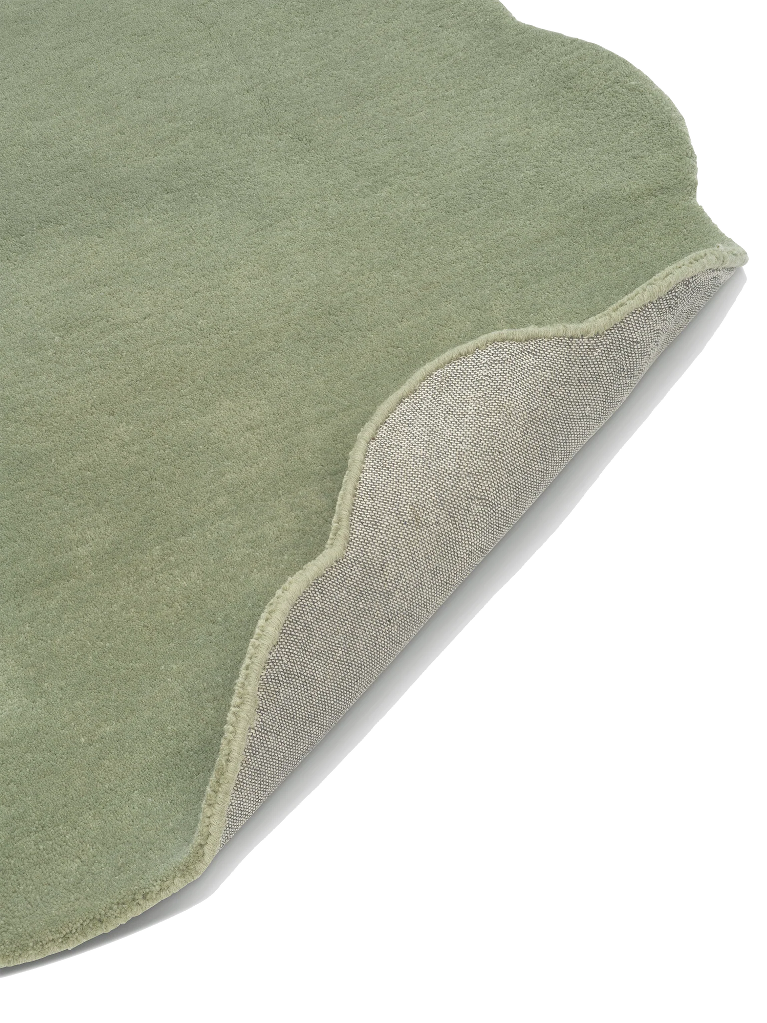 Shell Wool Rug, Green,  Ø 120 cm
