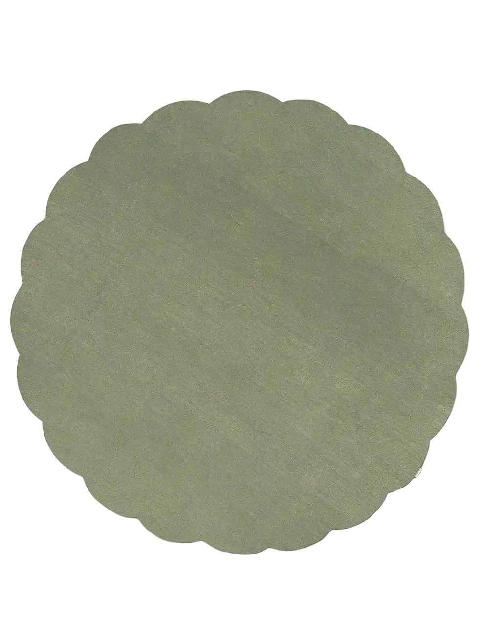 Shell Wool Rug, Green,  Ø 120 cm