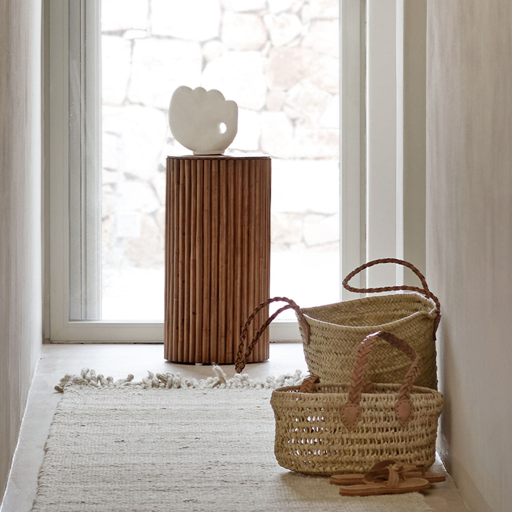 MANODRUM STAND | RATTAN | H 60 CM  Ø 30