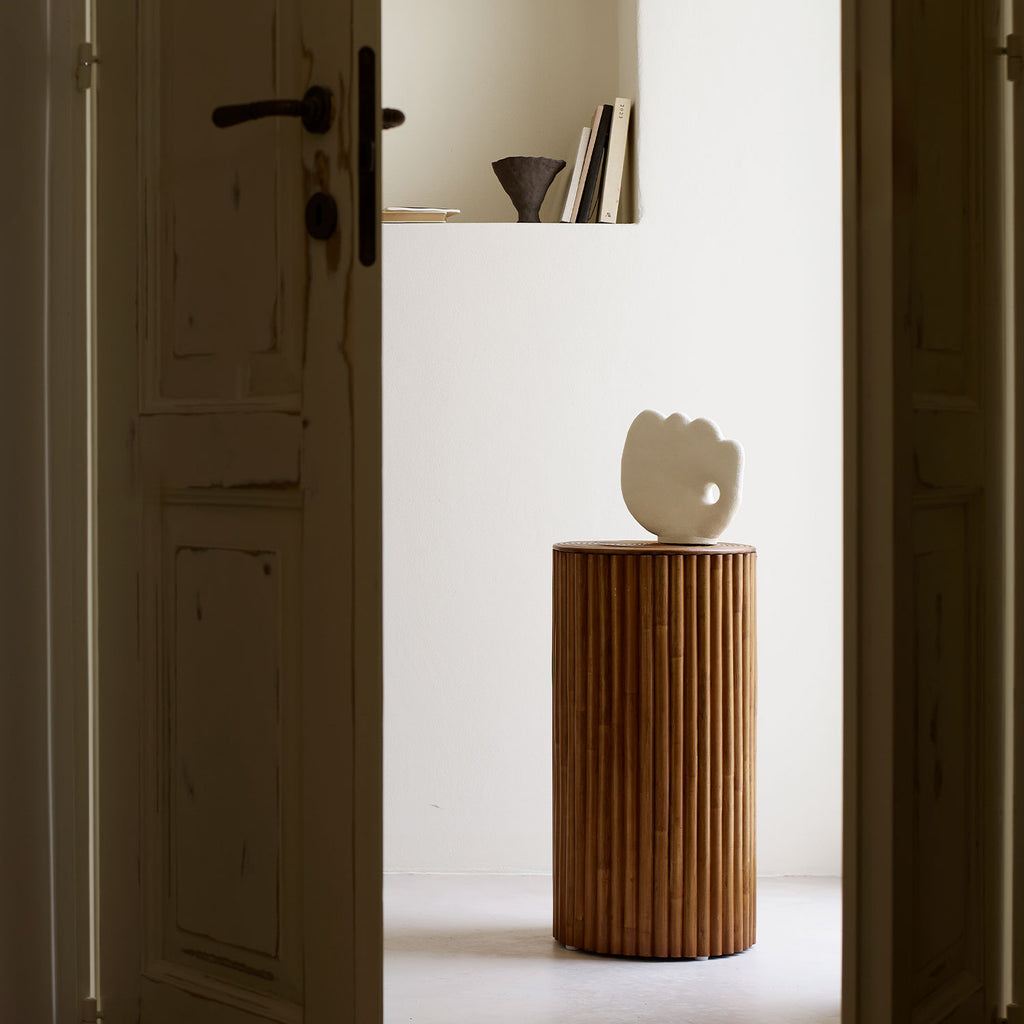 MANODRUM STAND | RATTAN | H 60 CM  Ø 30