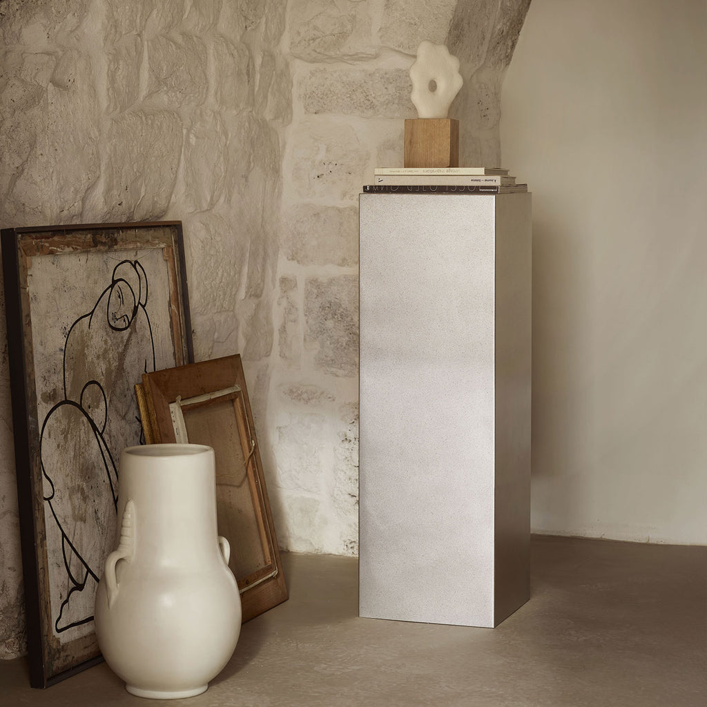 MET STAND CHROME SQUARE | METAL | H 90 CM