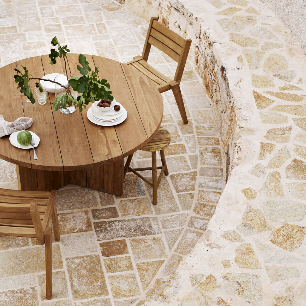 TEAK DINING TABLE | RECYCLED TEAK | Ø 140 CM
