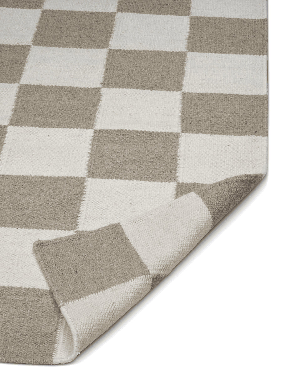 SQUARE RUNNER, WOOL, Natural