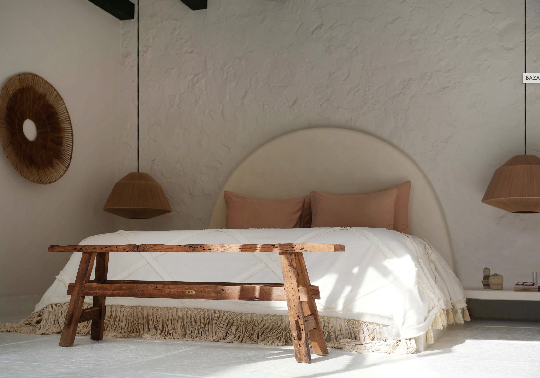 Berber Bed Throw - 240 x 300 cm, Natural