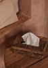 The Rattan Colonial Classic Tissue Box - Natural Brown