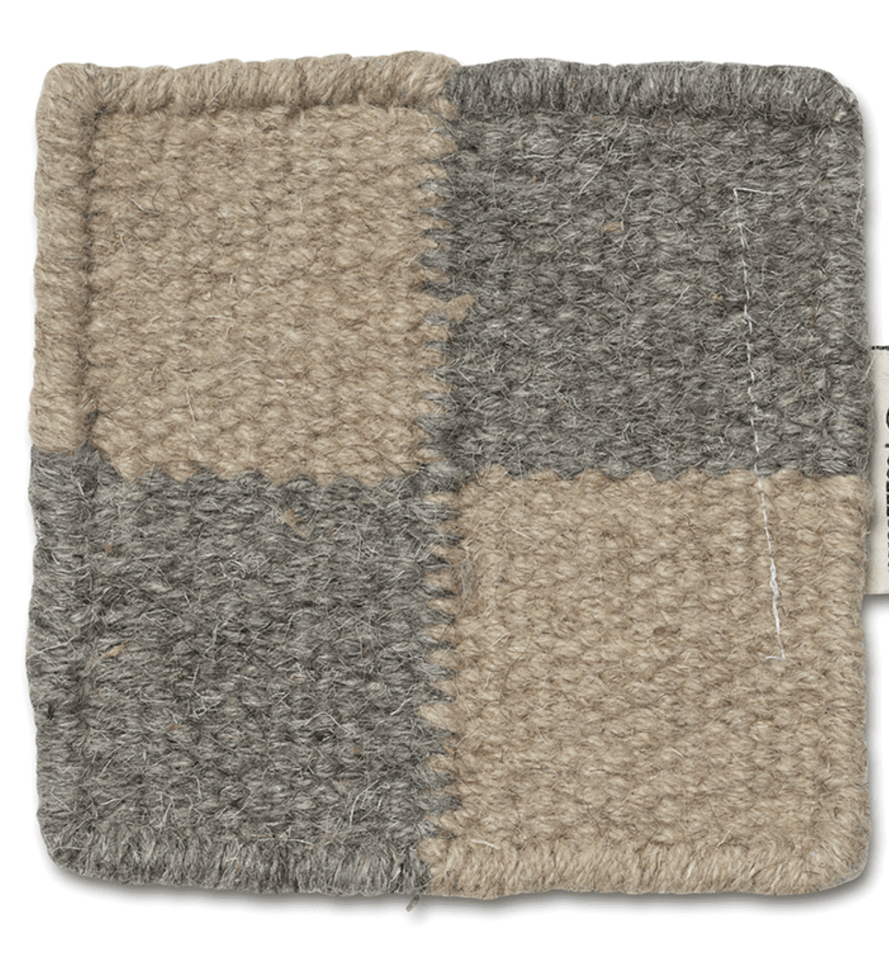 SQUARE RUNNER, WOOL, Grey