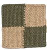 Runner Squares, Wool, Forest green/Natural, 2 SIZE