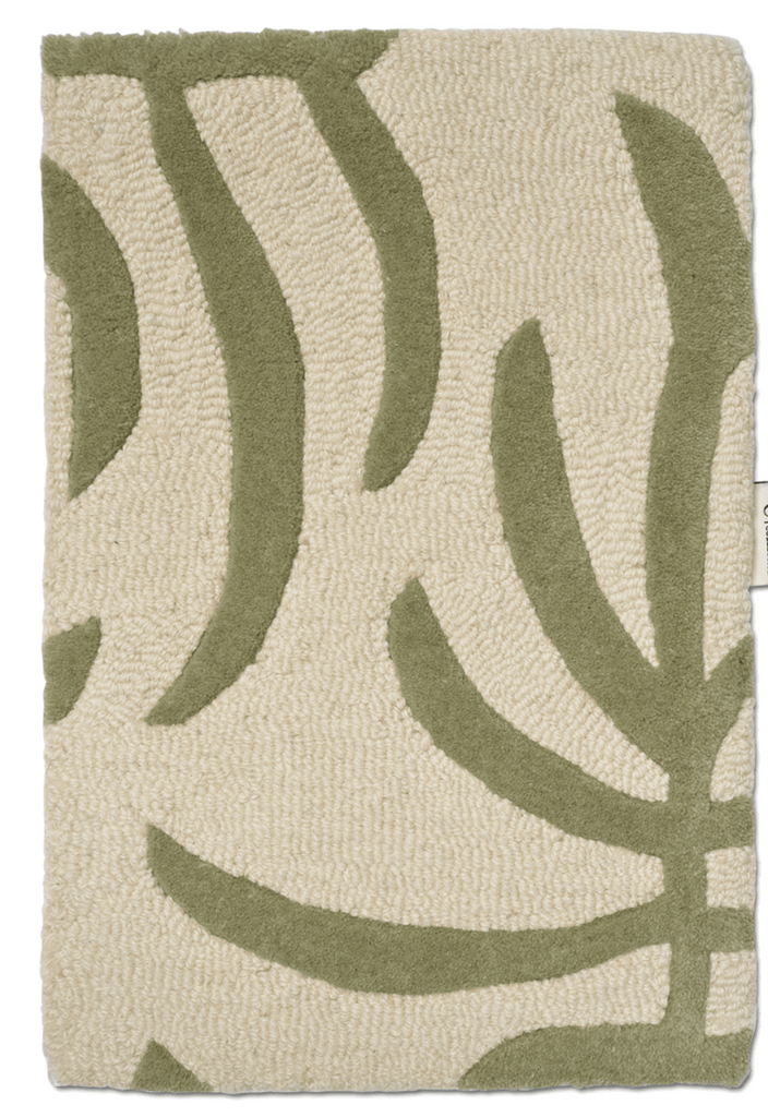 PALMA GREEN WOOL RUG, MANY SIZE