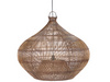 Colonial Desert Gourd Pendant - Dark Walnut - L, 80 x 80, H 70 CM