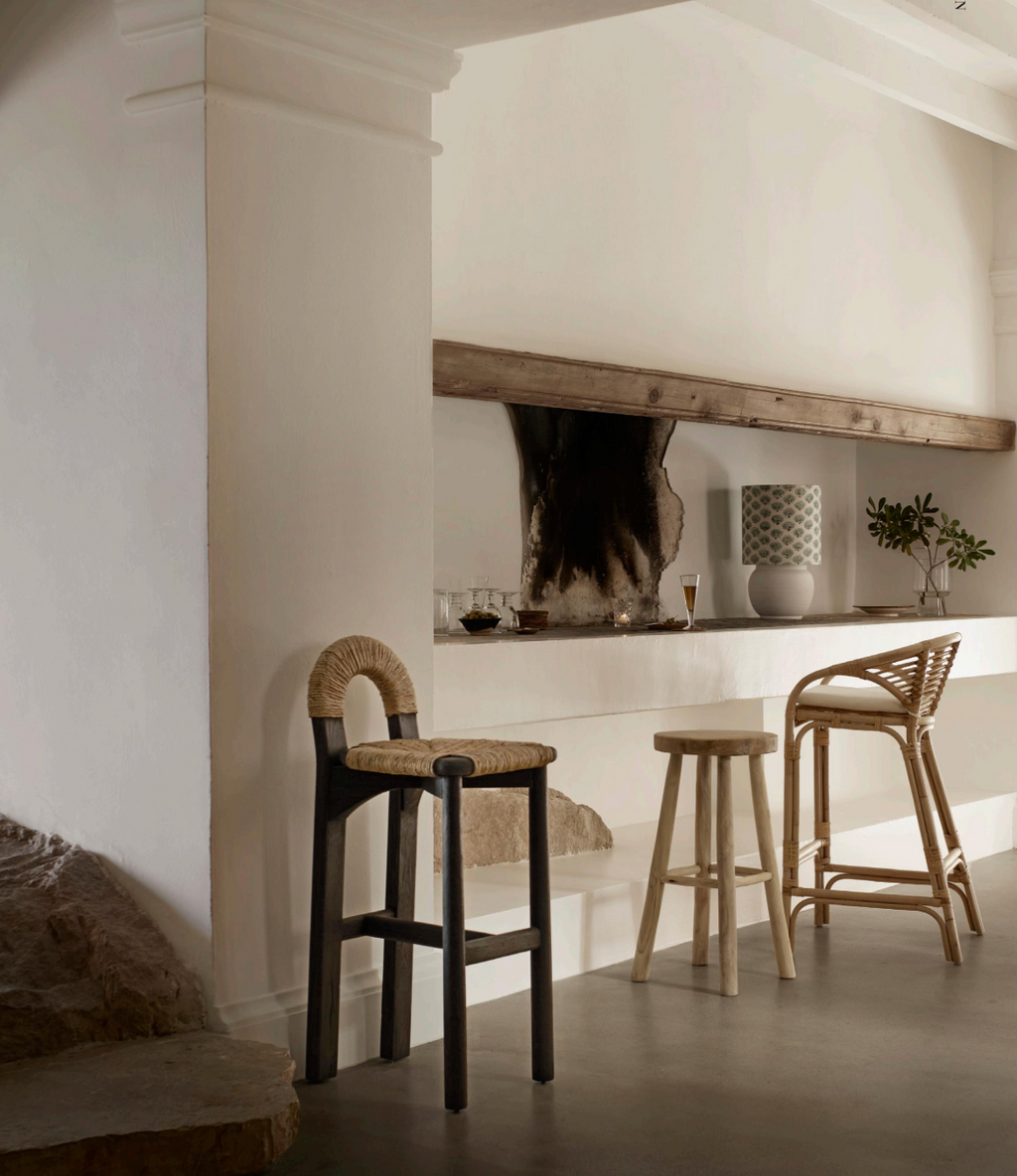 DOLA BAR STOOL | RATTAN | H 97
