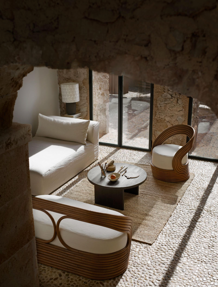 MANODRUM SOFA | RATTAN | H 72 CM, 130 CM