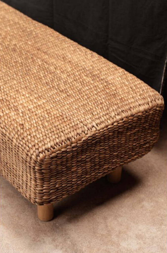 Water Hyacinth Bench, 60 x 140 cm