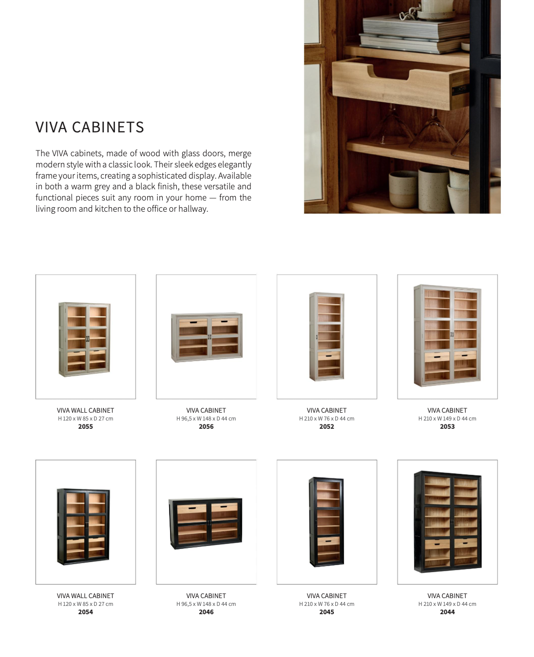 VIVA BLACK CABINET WALL