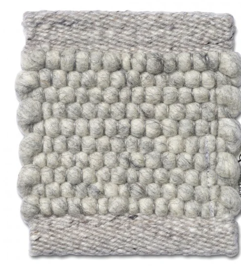 MERINO Round Wool Rug, Concrete