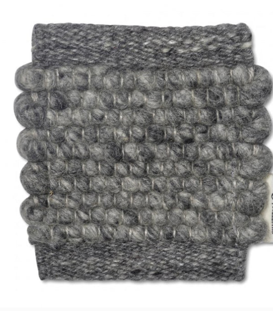 MERINO Round Wool Rug, Granit