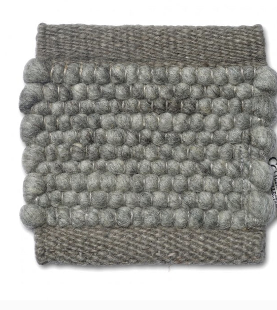 MERINO Round Wool Rug, Green
