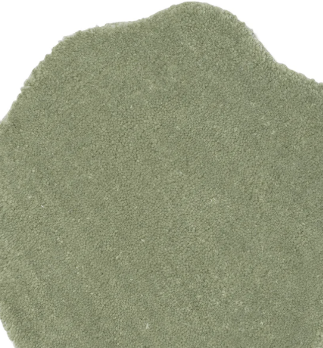 Shell Wool Rug, Green,  Ø 120 cm