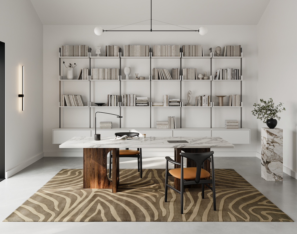 ZEBRA WOOL RUG, MOCCA, MANY SIZE