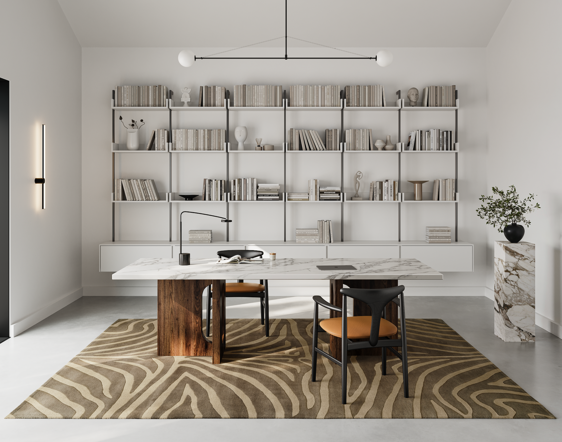 ZEBRA WOOL RUG, MOCCA, MANY SIZE
