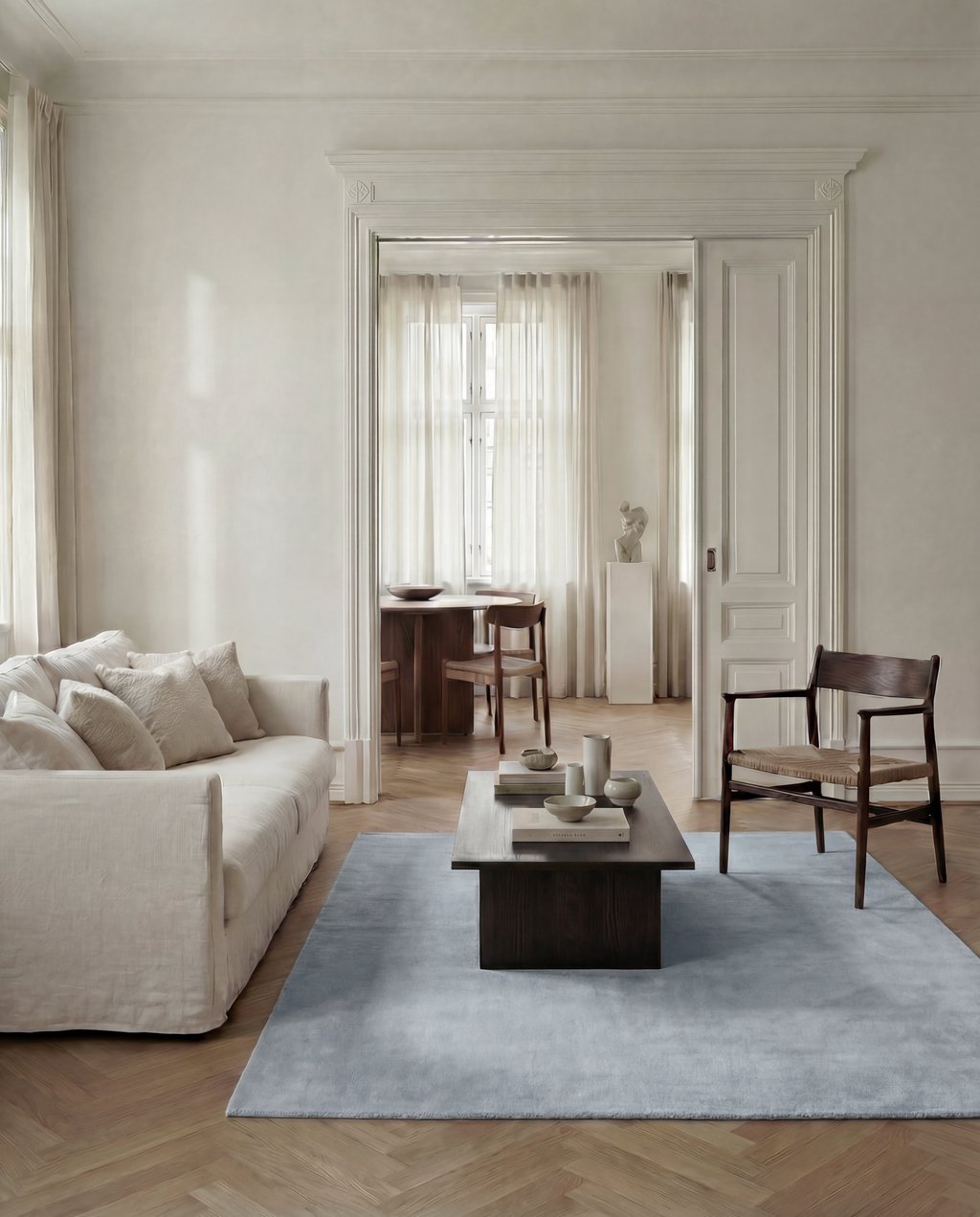 SOLID WOOL RUG - BAY