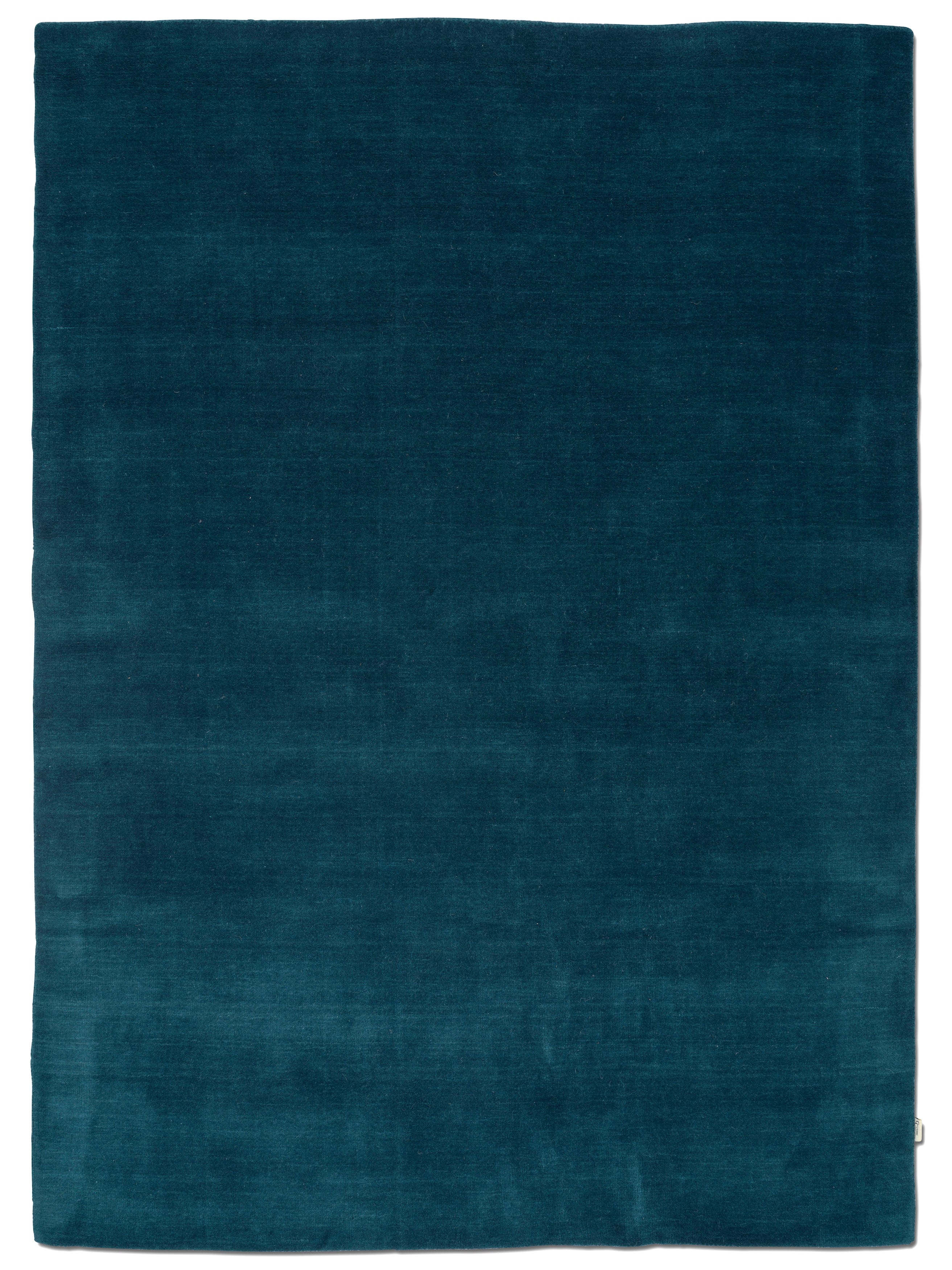 SOLID WOOL RUG - INDIGO