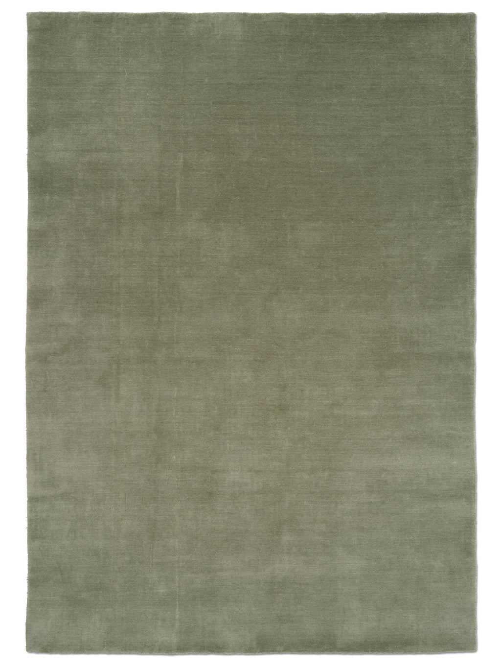 SOLID WOOL RUG - OLIVE
