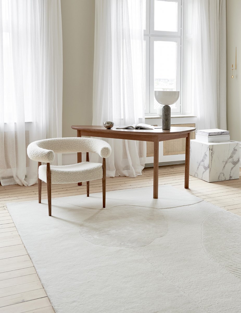Topaz Wool Rug, Ivory, MANY SIZE