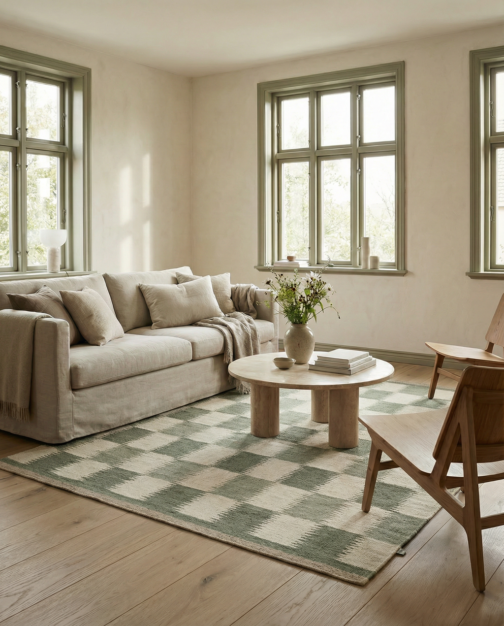TAGEL WOOL RUG, FOREST, MANY SIZE