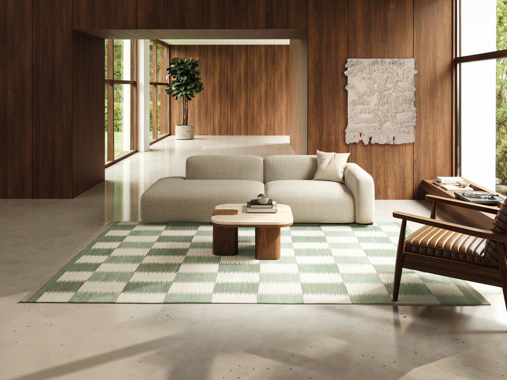 TAGEL WOOL RUG, FOREST, MANY SIZE