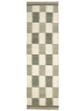 TAGEL RUNNER, WOOL, FOREST,  80 x 250