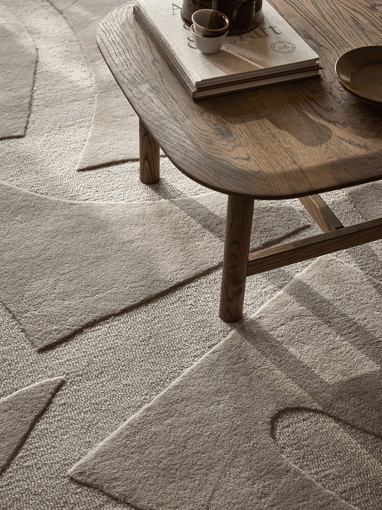 Vivid Wool Rug, Beige,  170 x 230 cm