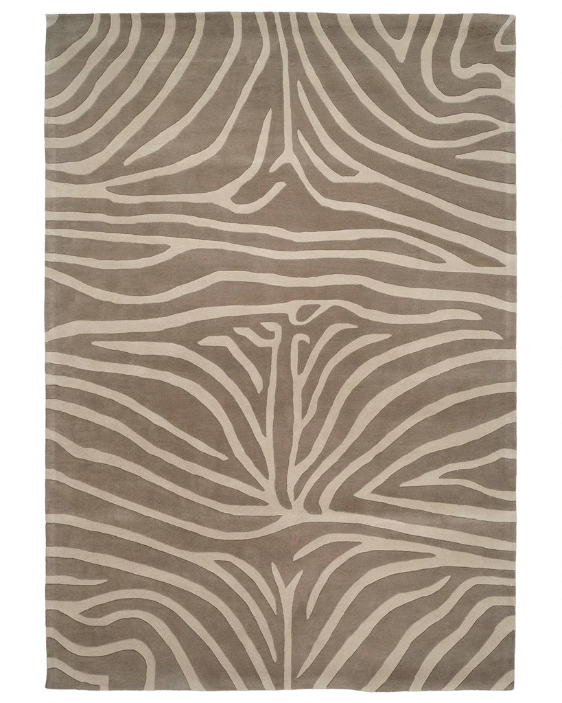 ZEBRA WOOL RUG, BEIGE, MANY SIZE