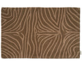 ZEBRA DOORMAT, WOOL, MOCCA