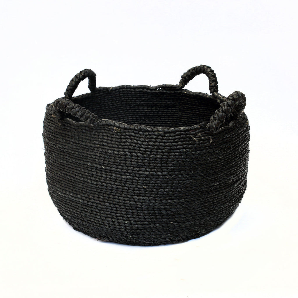 Les Quatre Mains Baskets - Black - M, 52 x 52 cm