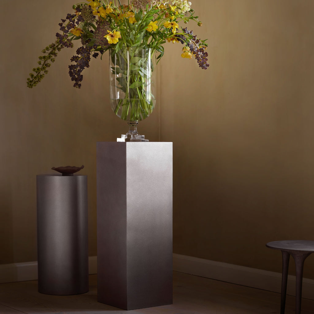MET STAND CHROME SQUARE | METAL | H 90 CM